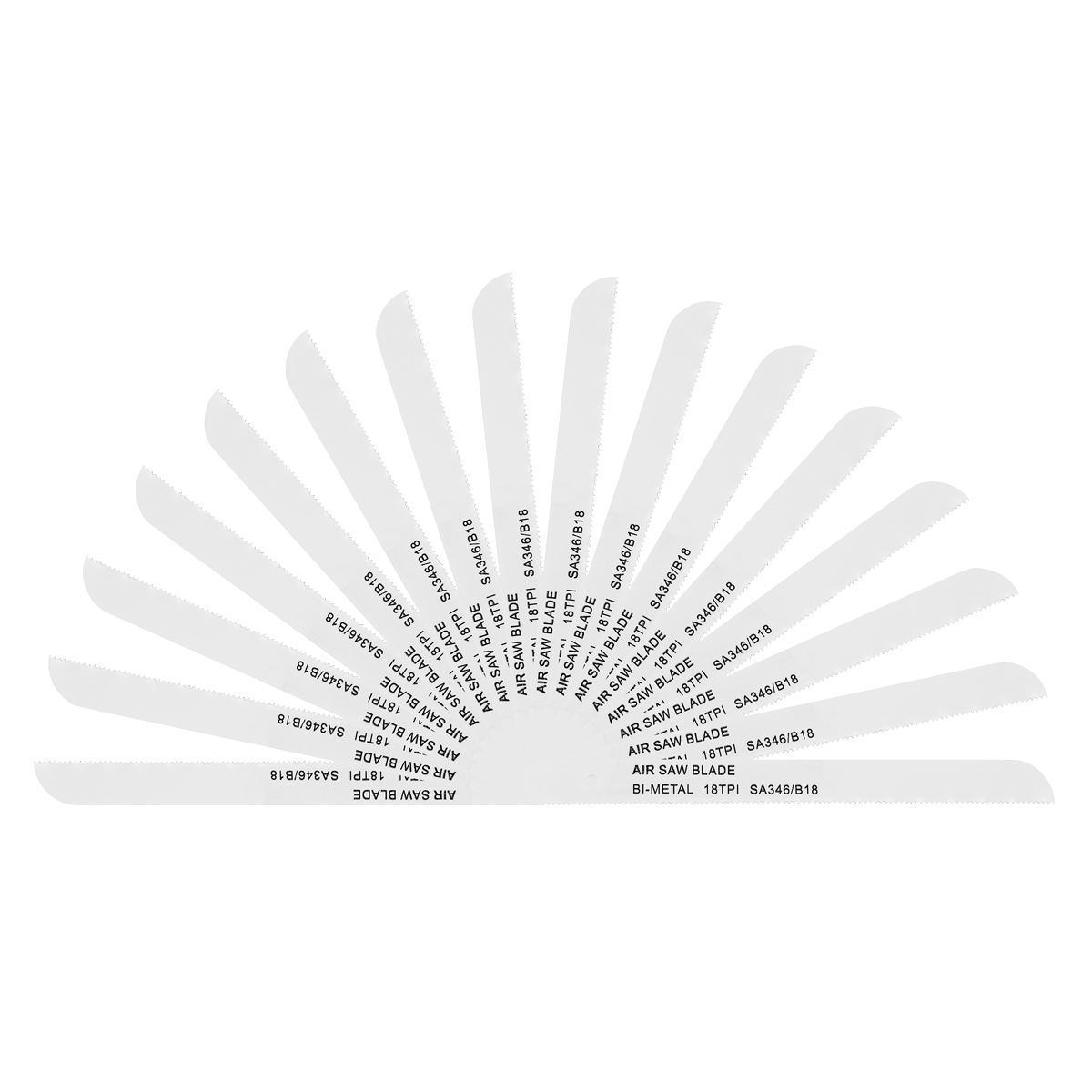 Sealey SA346/B1815 Air Saw Blade 18tpi - Pack of 15