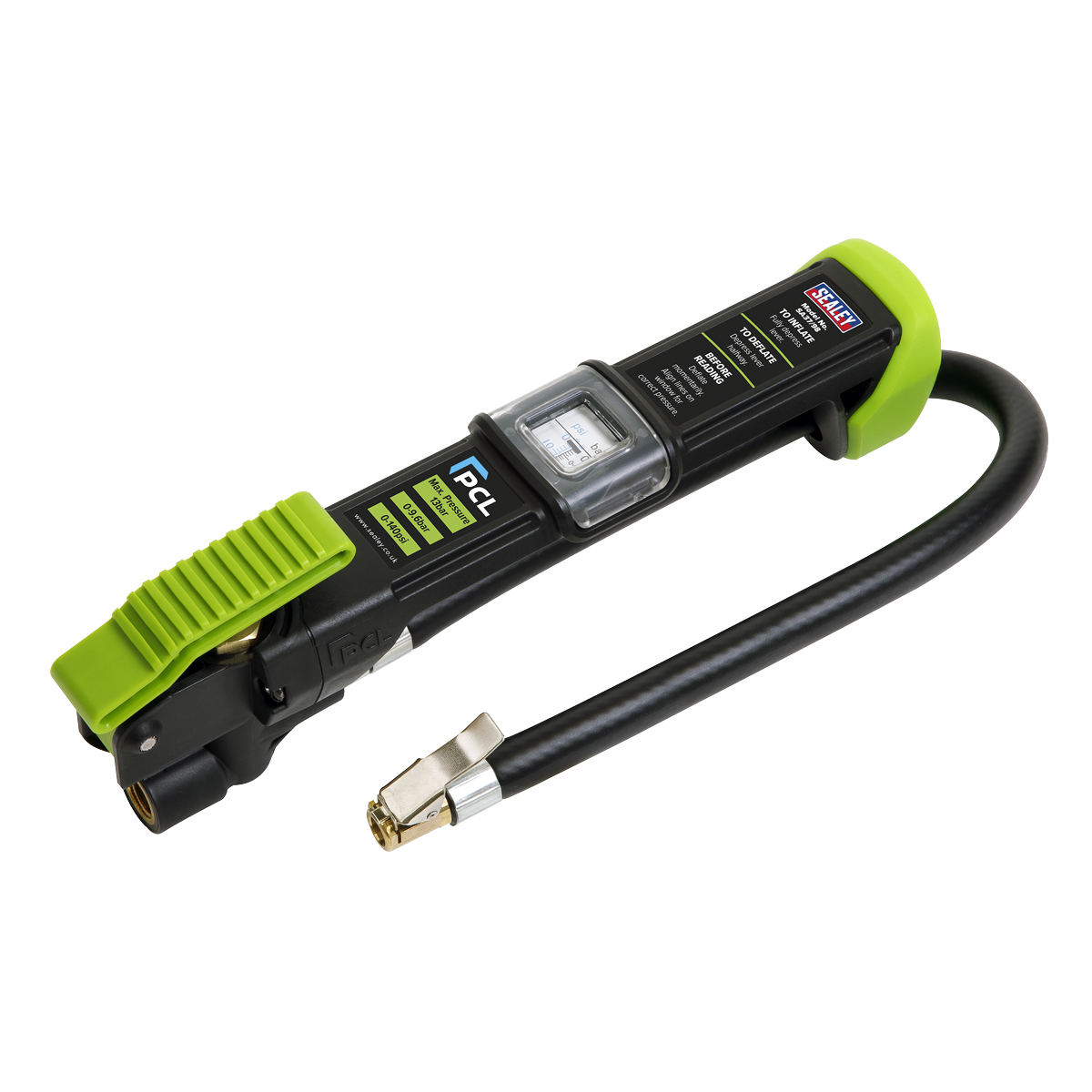 Sealey SA37/98 Clip-On Connector Tyre Inflator Airlite Eco