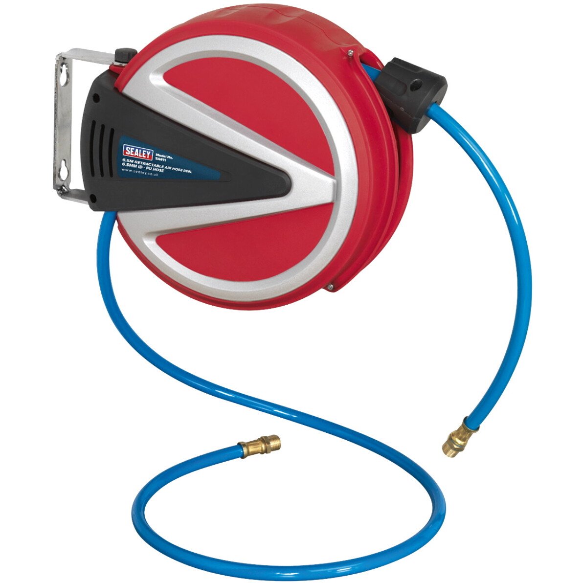 Sealey SA811 Retractable Air Hose Reel 6.5mtr 6.5mm ID PU Hose