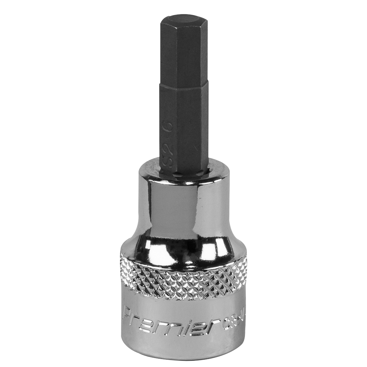 Sealey SBH009 Hex Socket Bit 6mm 3/8"Sq Drive