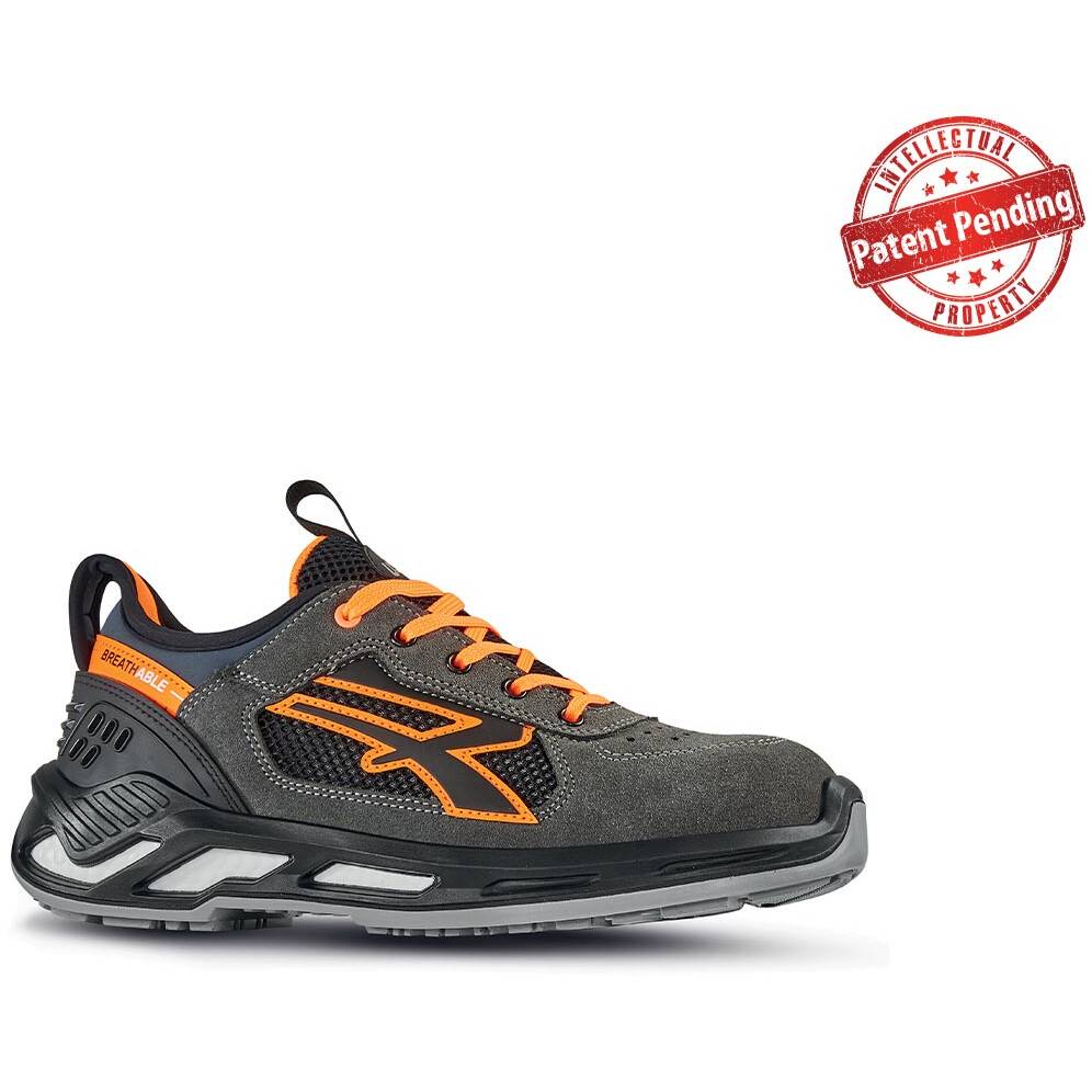 Upower RS20016 Ryder Grey Orange Safety Trainer S1P SRC ESD from