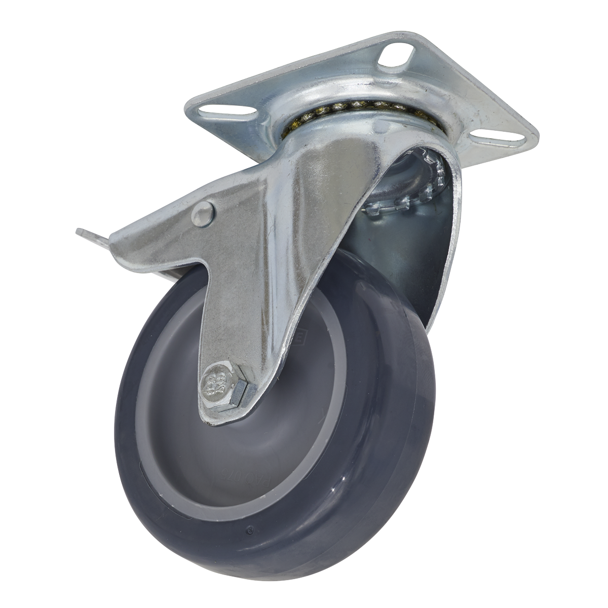 Sealey SCW275SPL Castor Wheel Swivel Plate with Total Lock ø75mm