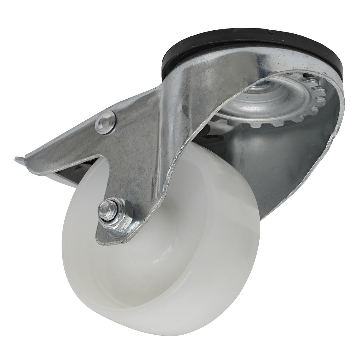 Sealey SCW480SBL Castor Wheel Bolt Hole Swivel with Total Lock ø80mm