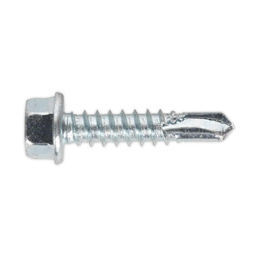 Sealey SDHX5525 Self Drilling Screw 5.5 x 25mm Hex Head Zinc DIN 7504K Pack of 100