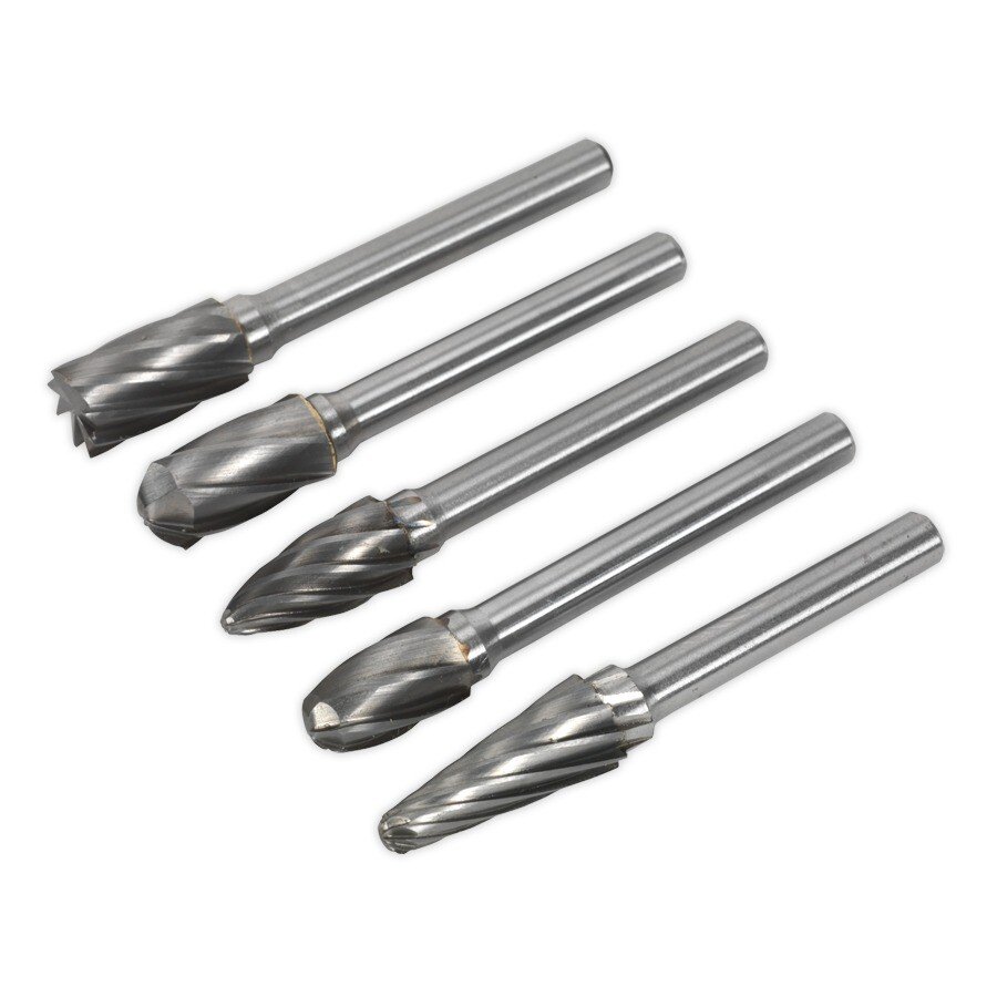 Sealey SDBCK5 Tungsten Carbide Rotary Burr Set 5pc Ripper/Coarse