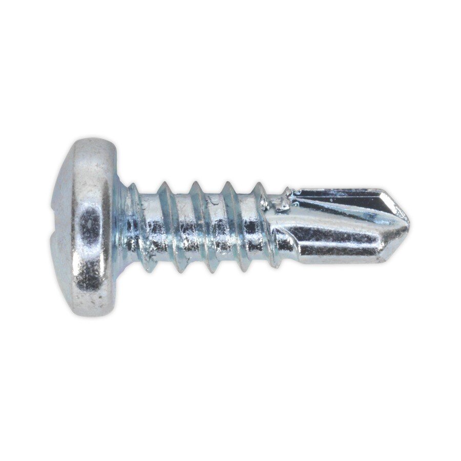 Sealey SDPH4213 Self Drilling Screw 4.2 x 13mm Pan Head Phillips Zinc D7504N Pack of 100