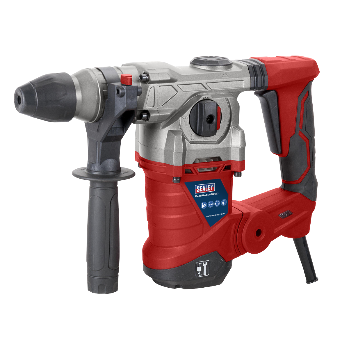 Sealey SDSPLUS32 Rotary Hammer Drill SDS Plus ø32mm 1500W/230V