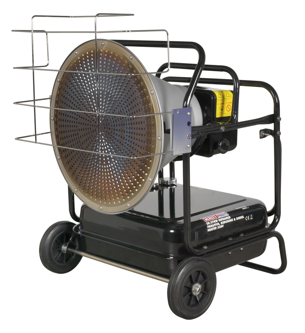Sealey IR37 Infrared Paraffin/Kerosene/Diesel Heater 38kW 230V