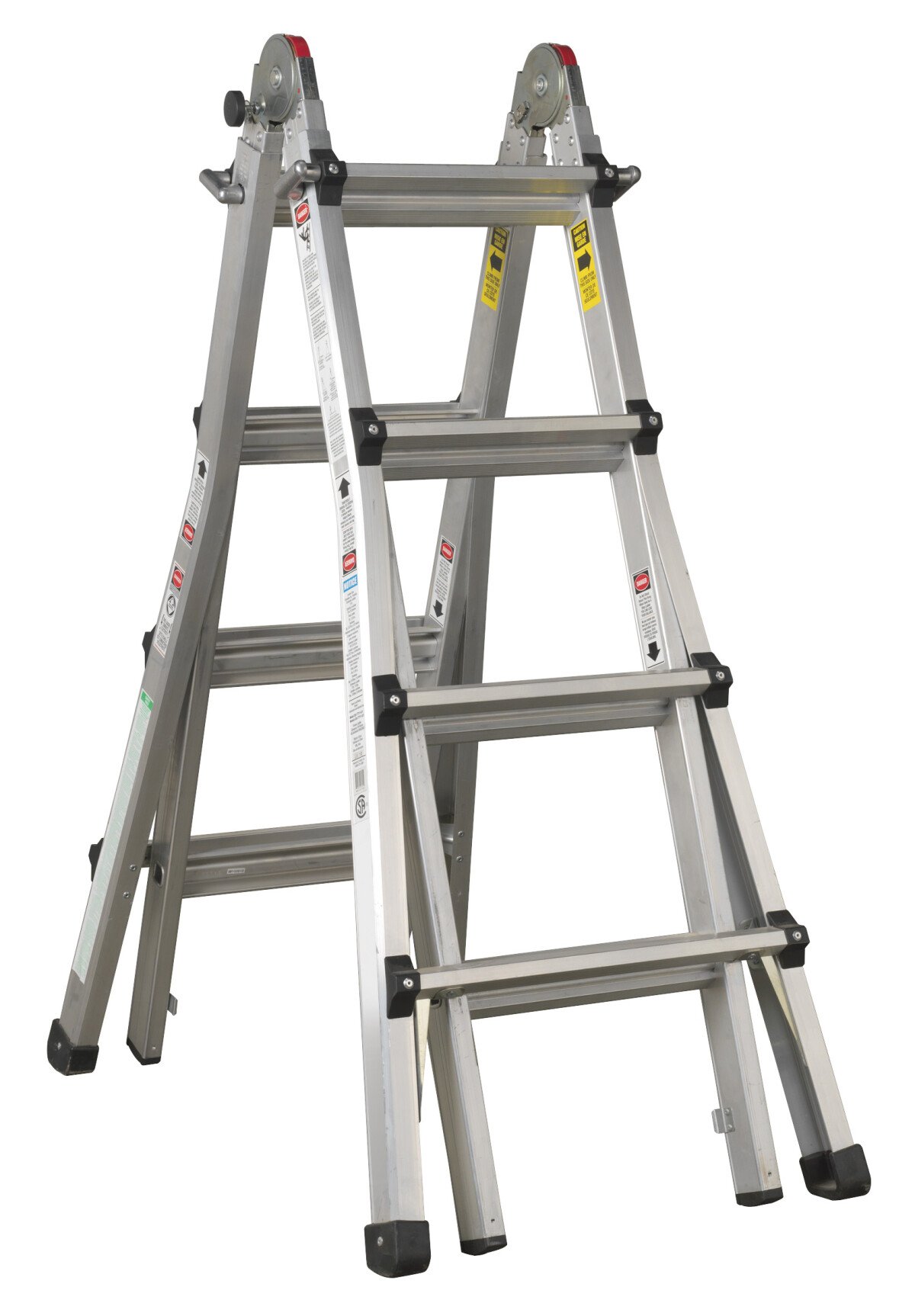 Sealey AFPL3 Aluminium Telescopic Ladder 4-Way EN131 Adjustable Height