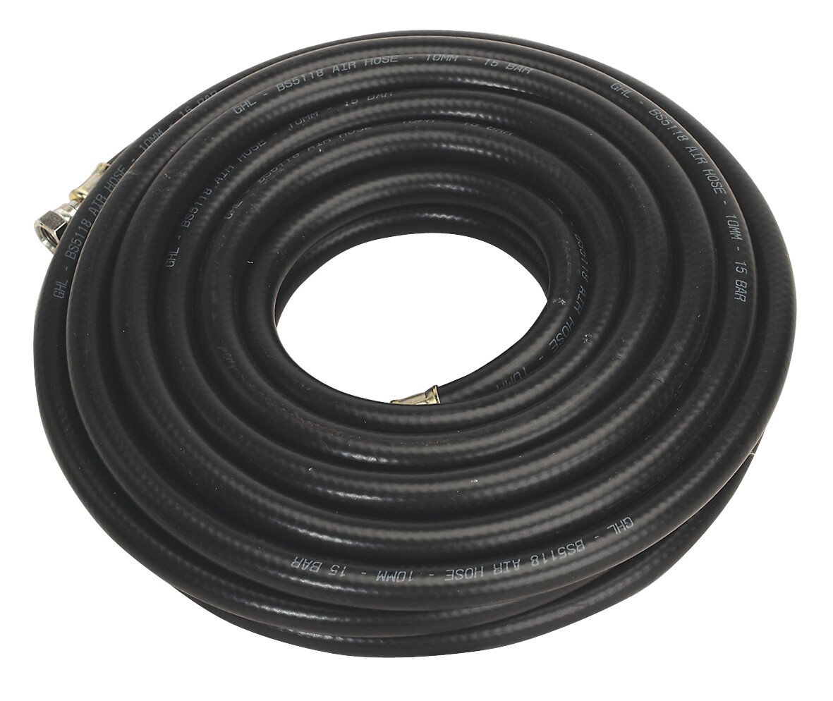 Sealey AH10RX/38 Air Hose 10mtr x ø10mm with 1/4"BSP Unions Heavy-Duty
