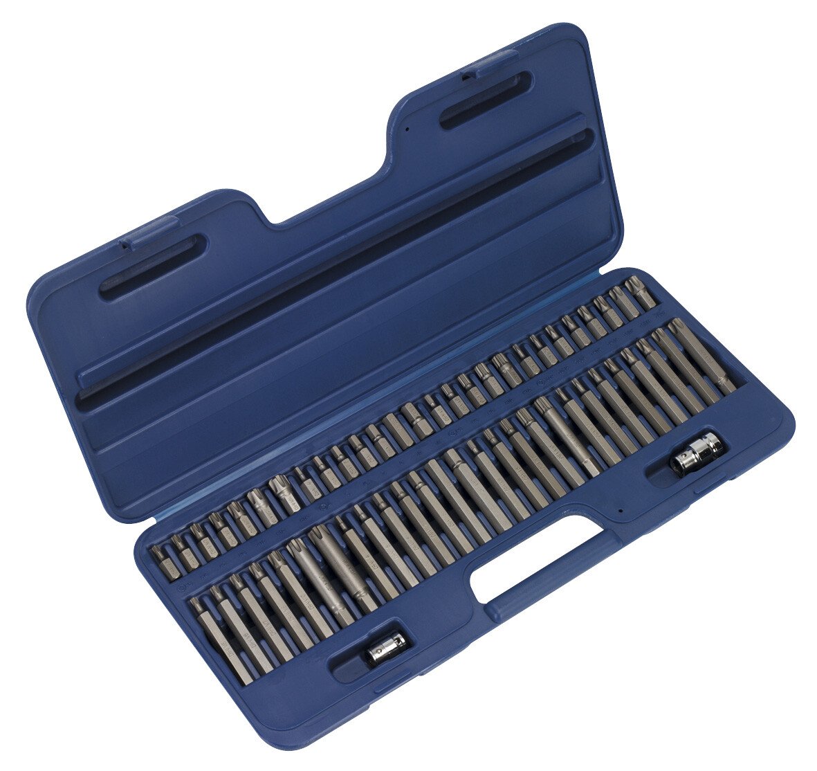 Sealey AK21956 Ribe/Spline/Hex/Security TRX-Star Bit Set 56 Piece