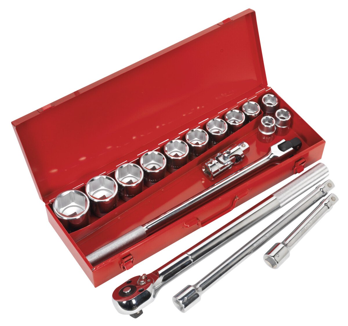 Sealey AK2597 Socket Set 17pc 3/4"Sq Drive WallDrive Metric