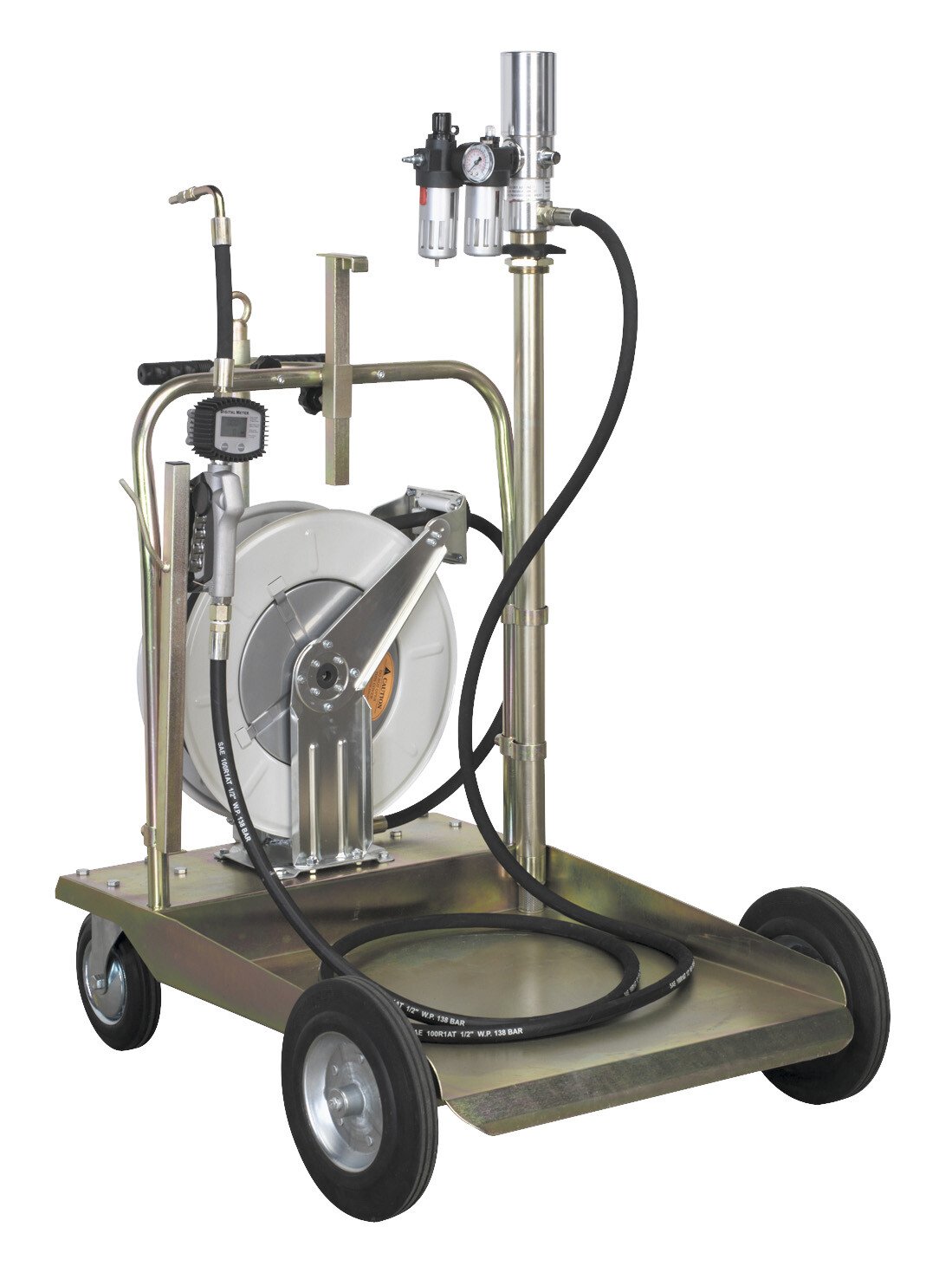 Sealey AK4562D Oil Dispensing System Air Operated with 10mtr Retractable Hose Reel