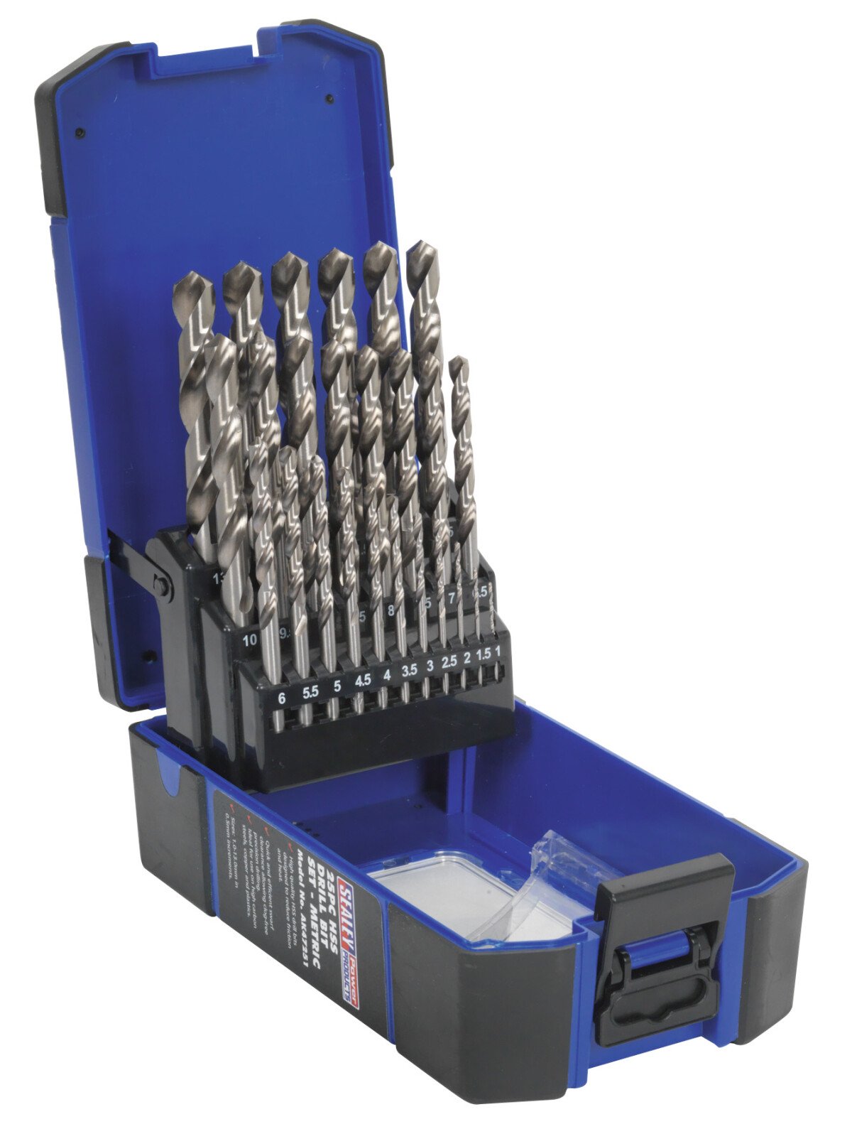 Sealey AK47251 Drill Bit Set HSS 25pc Metric