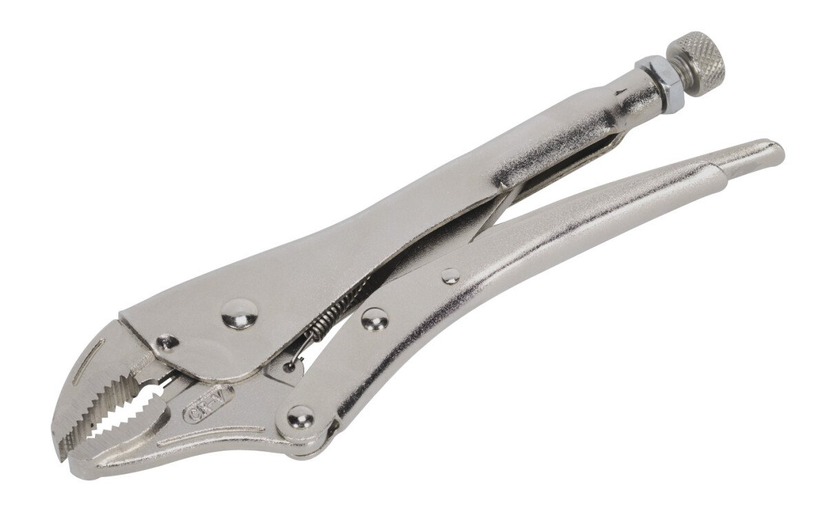 Sealey AK6821 Locking Pliers Curved Jaws 235mm 0-63mm Capacity
