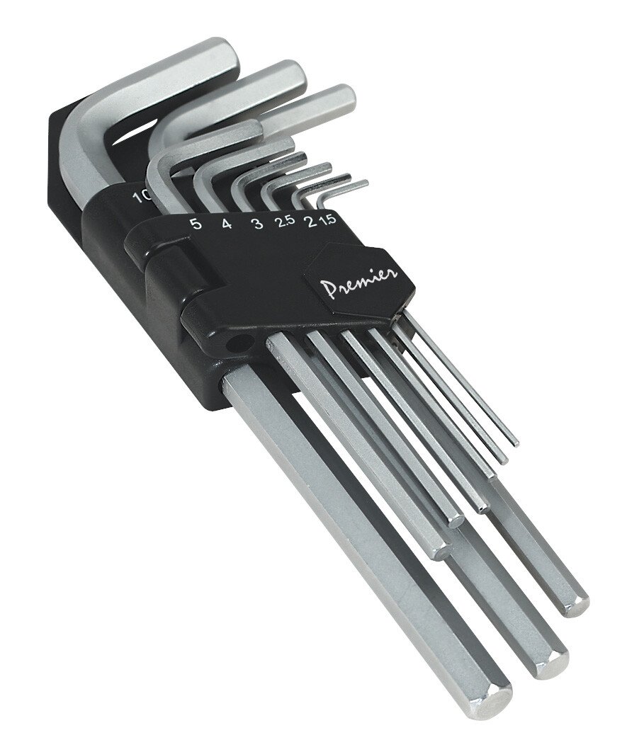 Sealey AK7136 Hex Key Set 9pc Long Metric