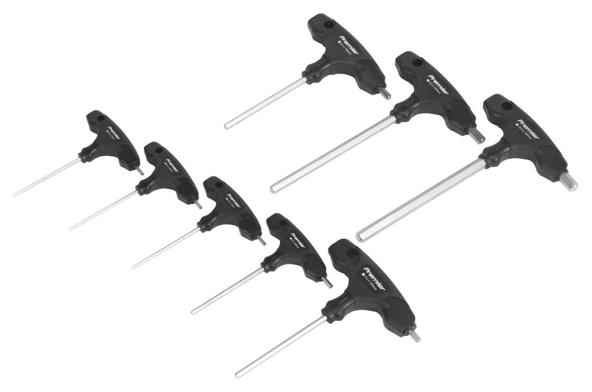 Sealey AK7143 Hex Key Set 8pc T-Handle Metric