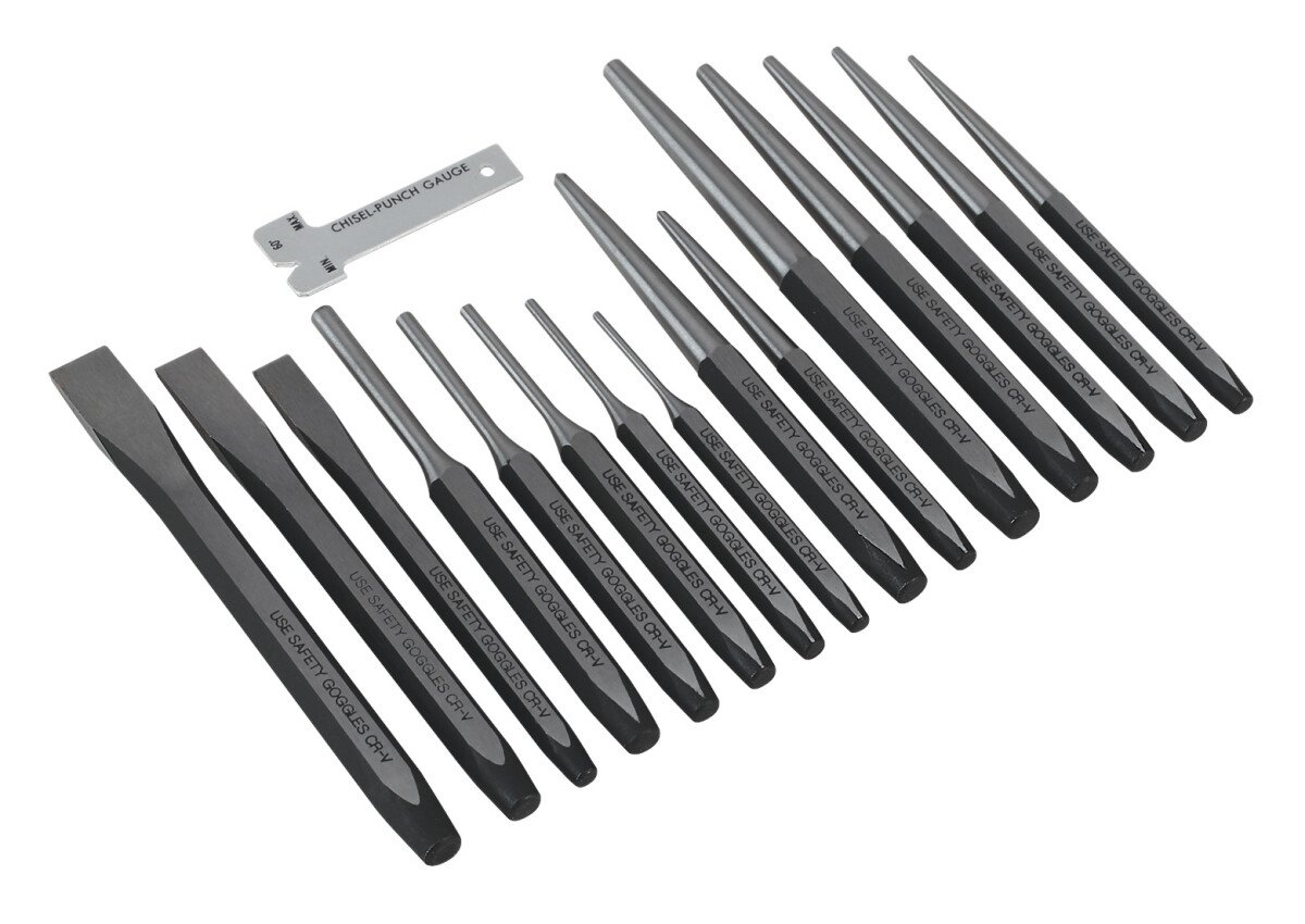 Sealey AK9216 Punch and Chisel Set 16 Piece