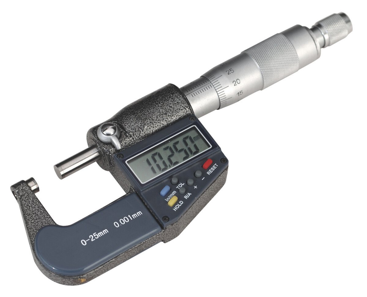 Sealey AK9635D Digital External Micrometer 0-25mm/0-1"