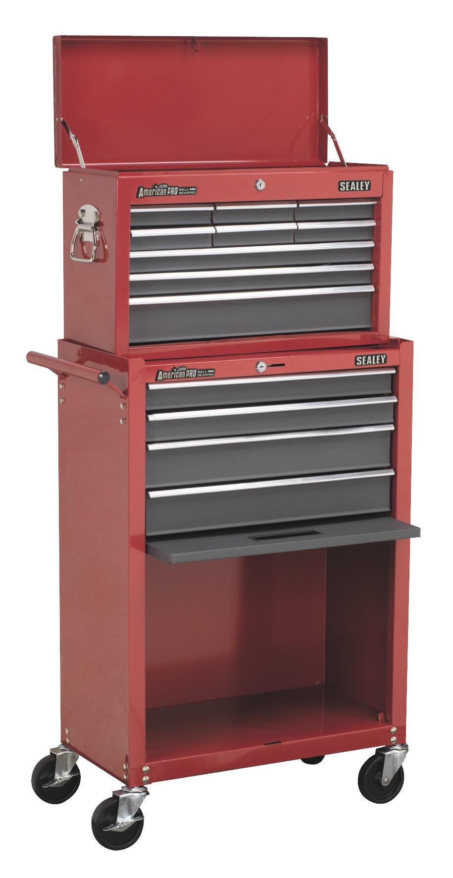 Sealey AP22513BB Topchest & Rollcab Combination 13 Drawer with Ball Bearing Runners - Red...