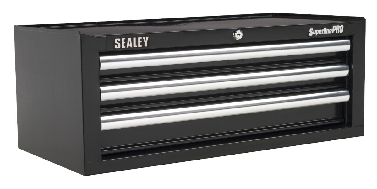Sealey AP33339B Add-On Chest 3 Drawer with Ball Bearing Runners - Black