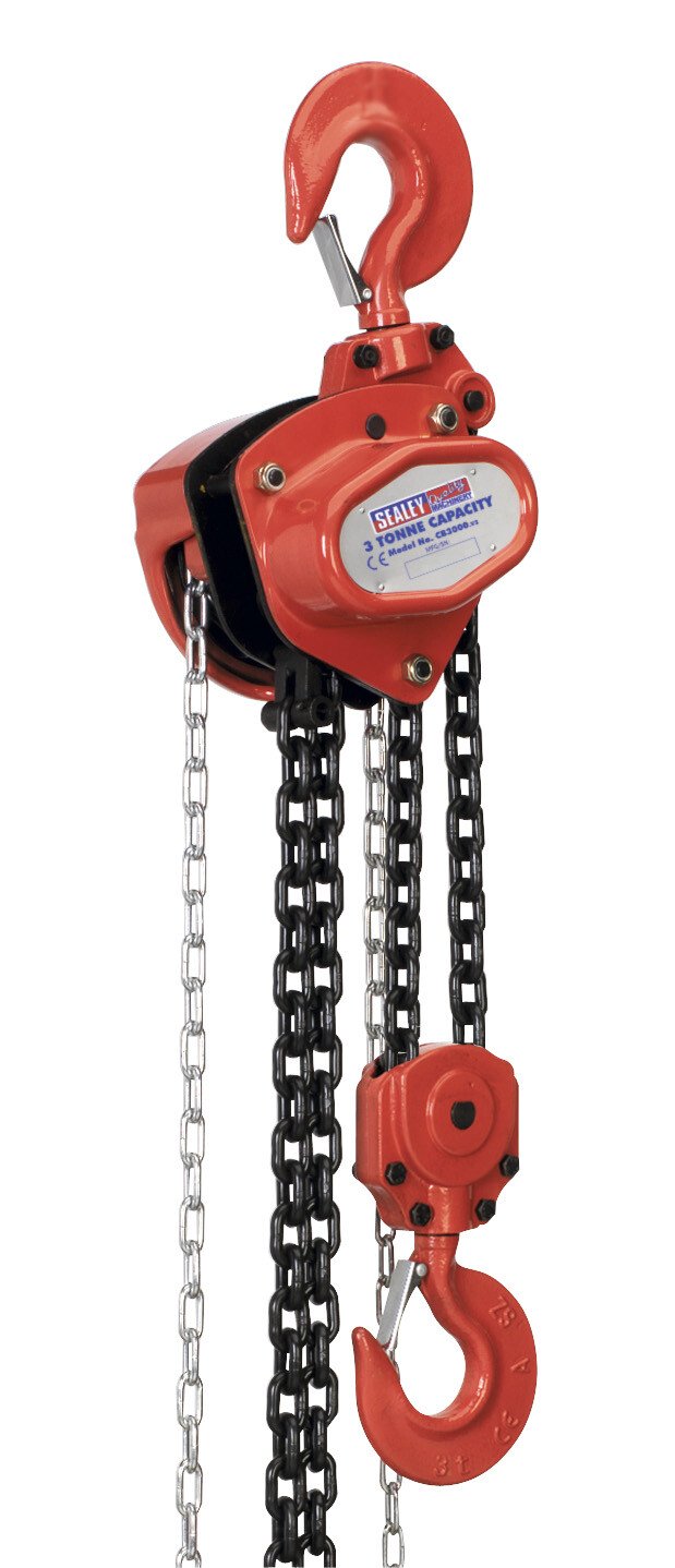 Sealey CB3000 Chain Block 3ton 3mtr