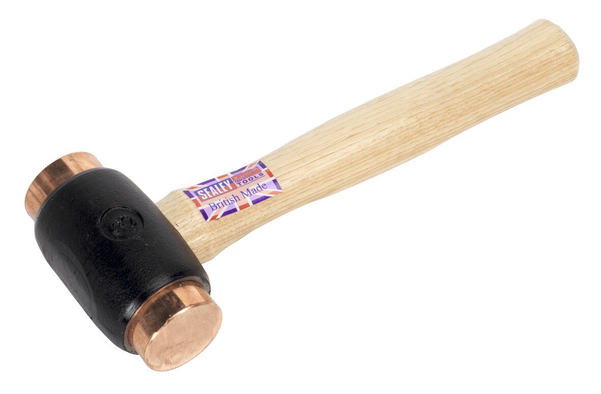 Sealey CFH04 Copper Faced Hammer 4.3lb Hickory Shaft