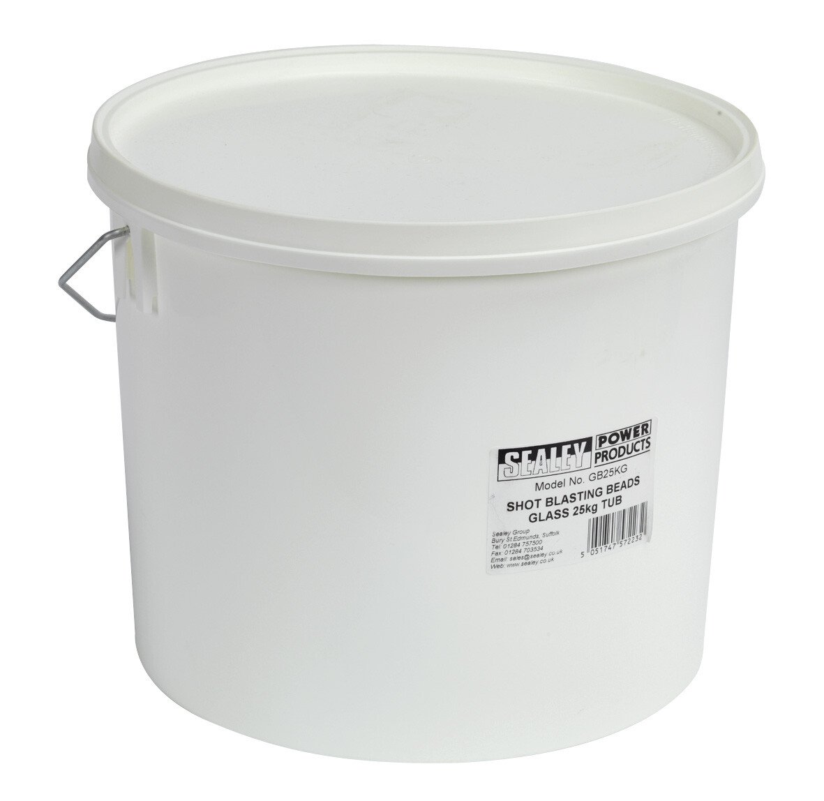 Sealey GB25KG Shot Blasting Beads Glass 25kg Tub