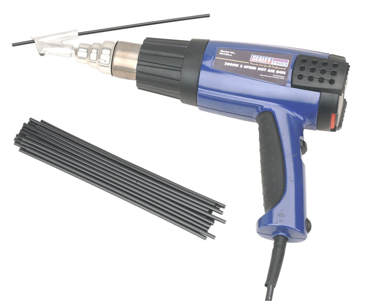 Sealey HS102K Plastic Welding Kit Inc HS102 Hot Air Gun