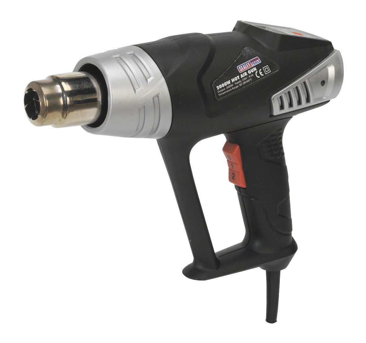 Sealey HS104K Deluxe Hot Air Gun Kit with LED Display