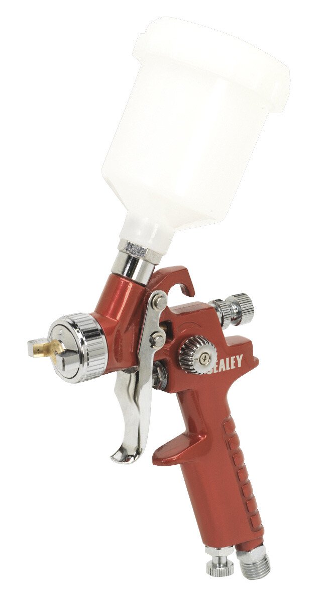 Sealey HVLP731 HVLP Gravity Feed Touch-Up Spray Gun 0.8mm Set-Up