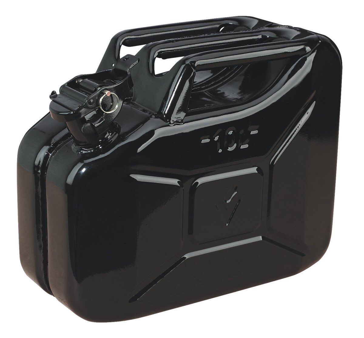 Sealey JC10B Jerry Can 10ltr - Black