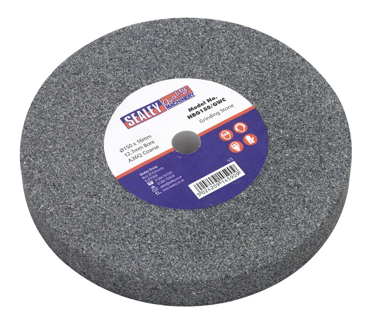 Sealey NBG150/GWC Grinding Stone 150 x 16 x 12.7mm A36Q Coarse