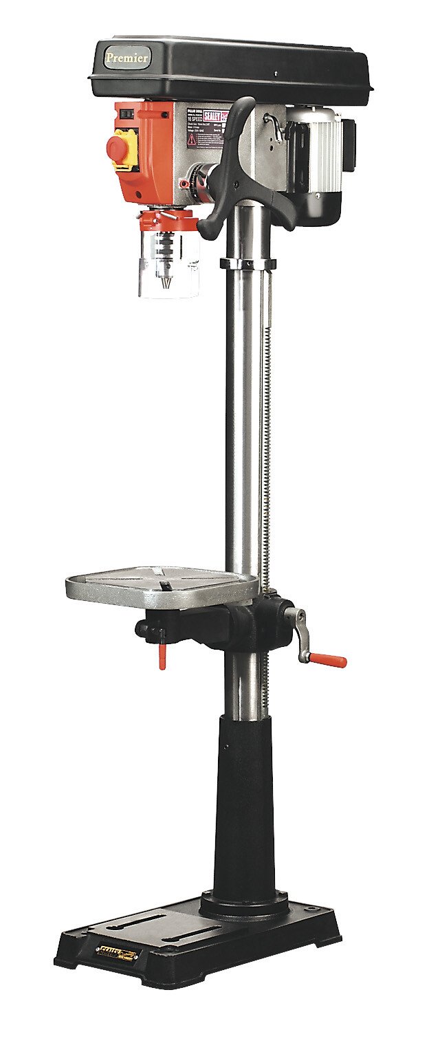 Sealey PDM210F Pillar Drill Floor 16 Speed 1610mm Ht 230V Premier PDM210F