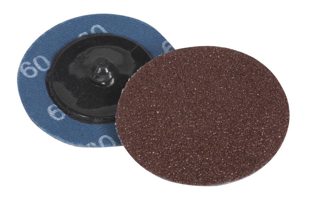Sealey PTCQC5060 Quick Change Sanding Disc 50mm 60Grit Pack of 10