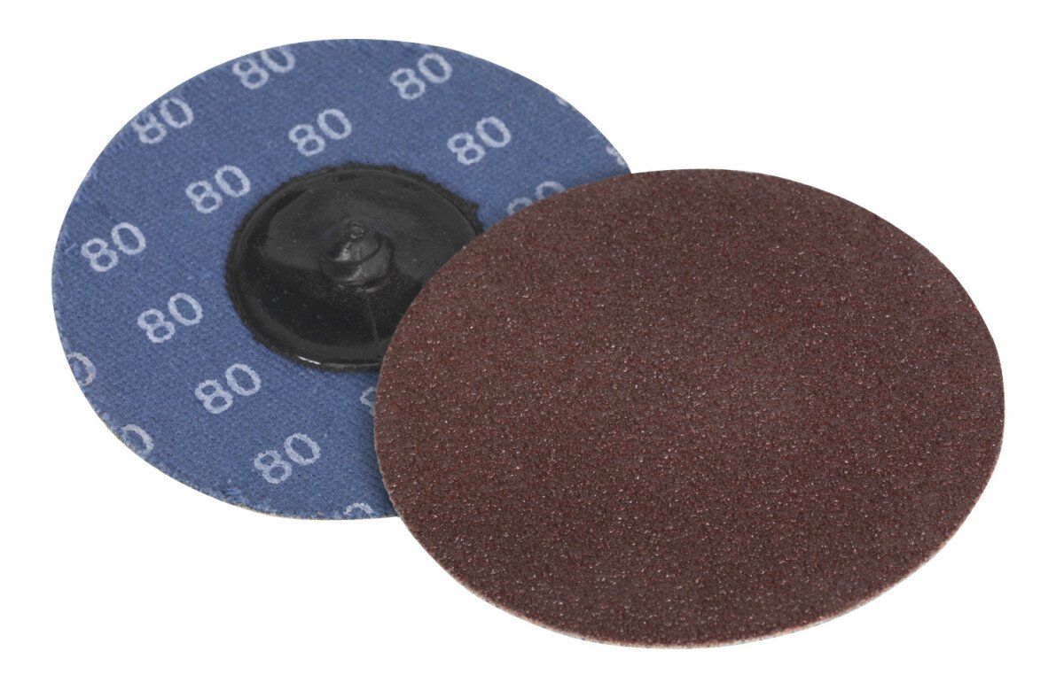 Sealey PTCQC7580 Quick Change Sanding Disc 75mm 80Grit Pack of 10