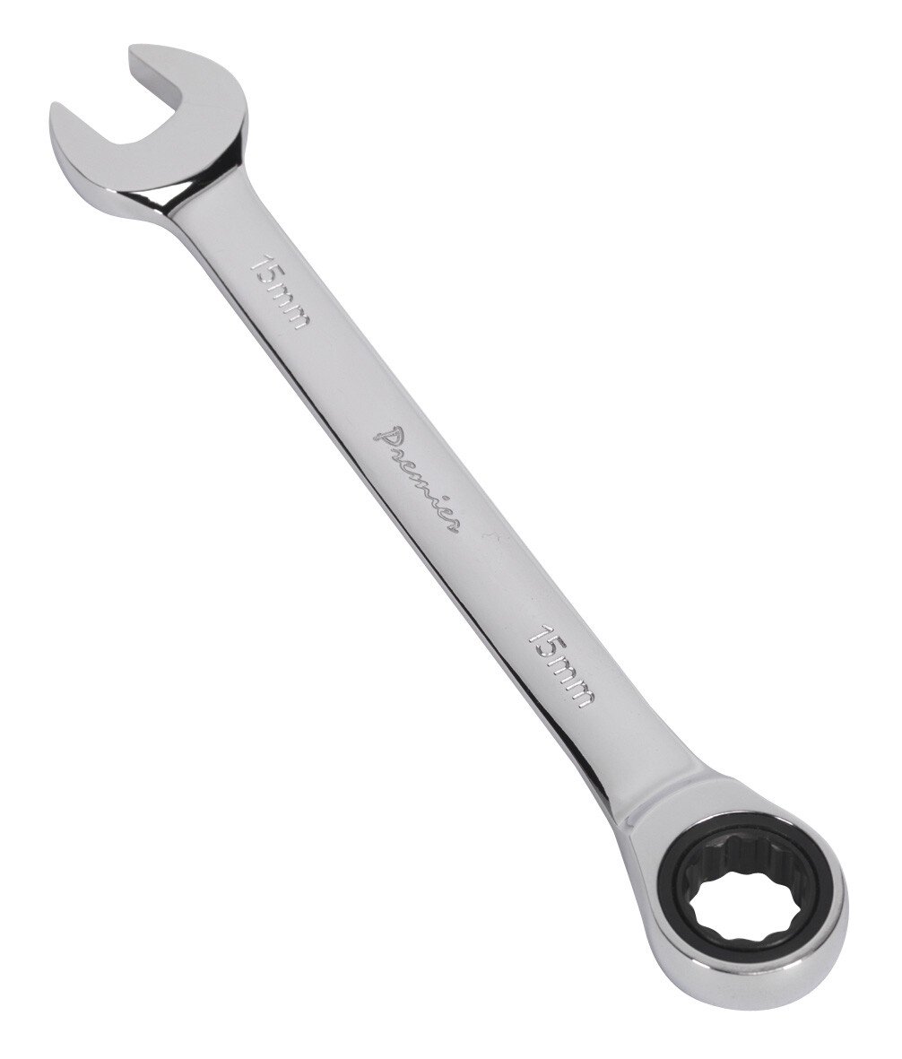 Sealey RCW15 Micro-Locking Ratchet Combination Wrench 15mm 72 Tooth