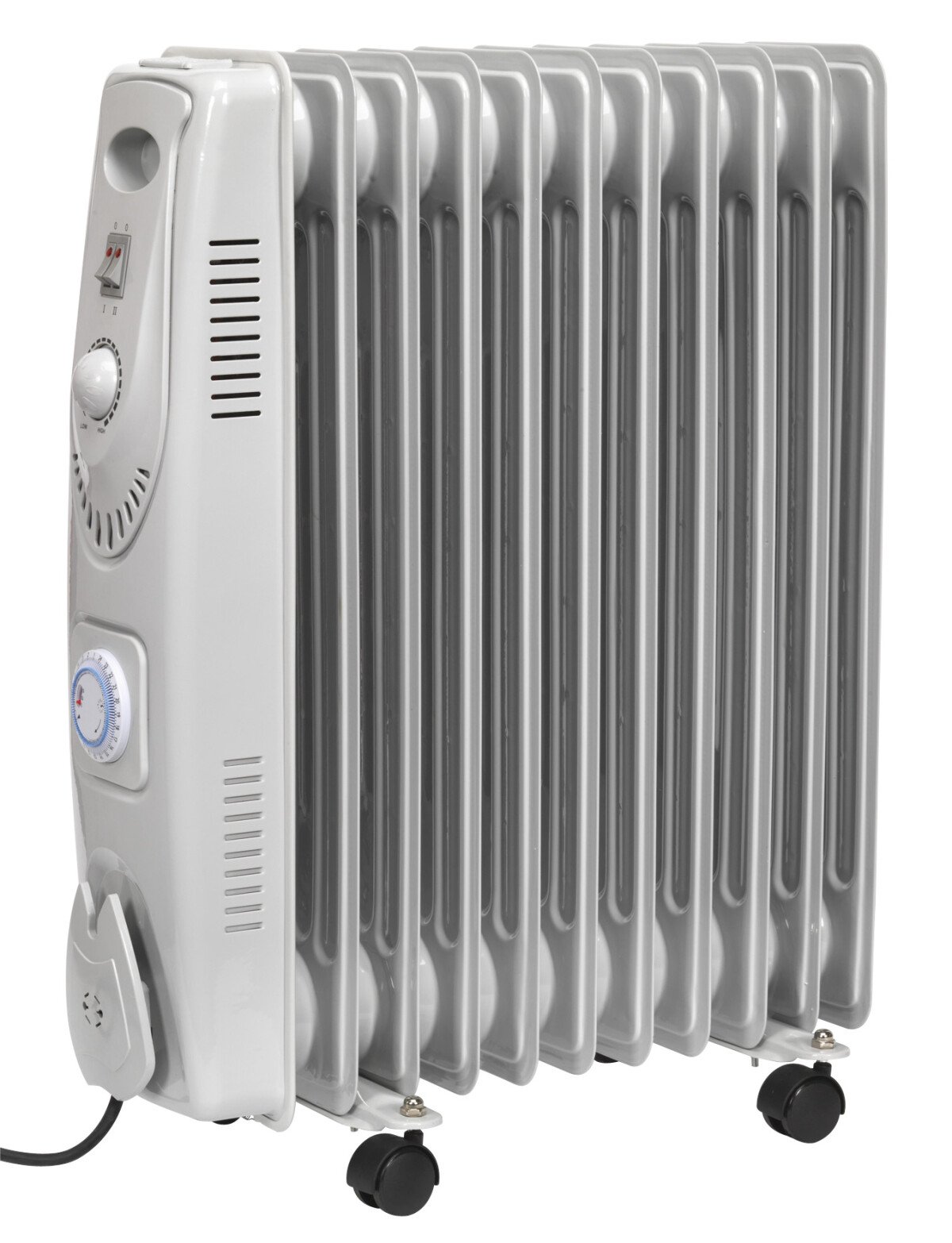 Sealey RD2500T Oil Filled Radiator 2500W/230V 11 Element with Timer