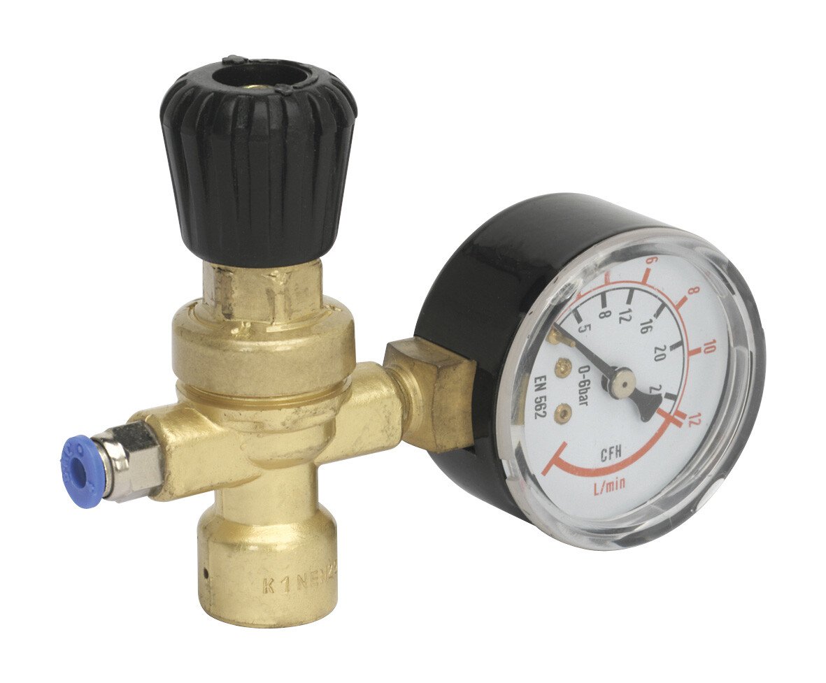 Sealey REG/MMG MIG Gas Regulator Disposable Cylinder 1 Gauge