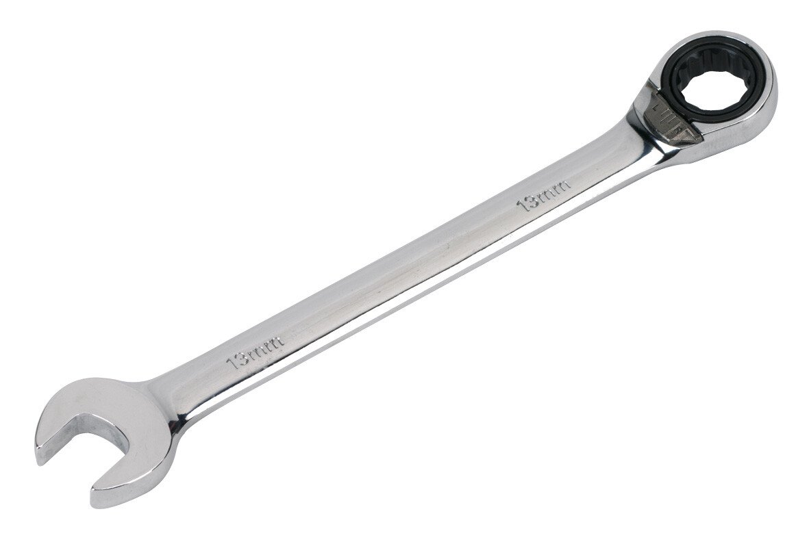 Sealey RRCW13 Reversible Micro-Locking Offset Ratchet Combination Wrench 13mm