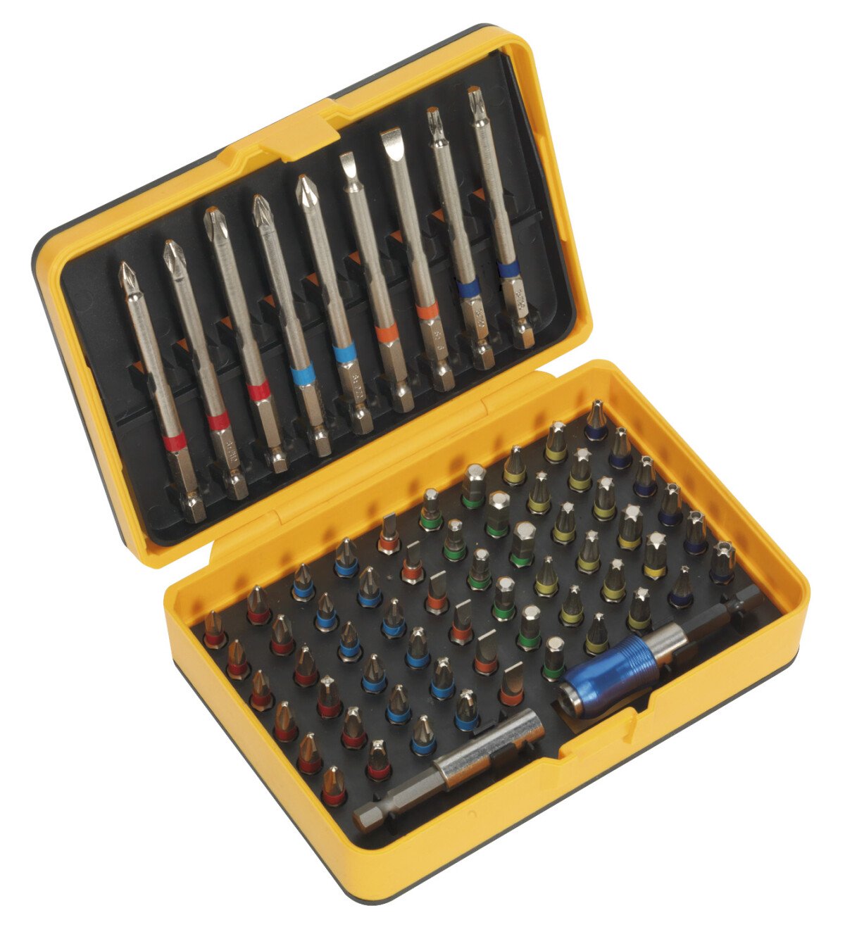 Sealey S01038 Power Tool Bit Set 71pc Colour Coded S2