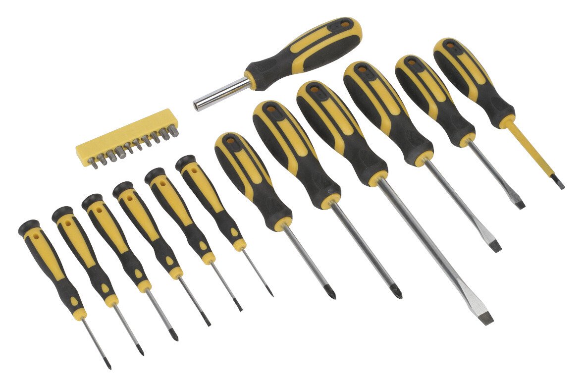 Sealey S0598 Softgrip Screwdriver & Bit Set 23 Piece