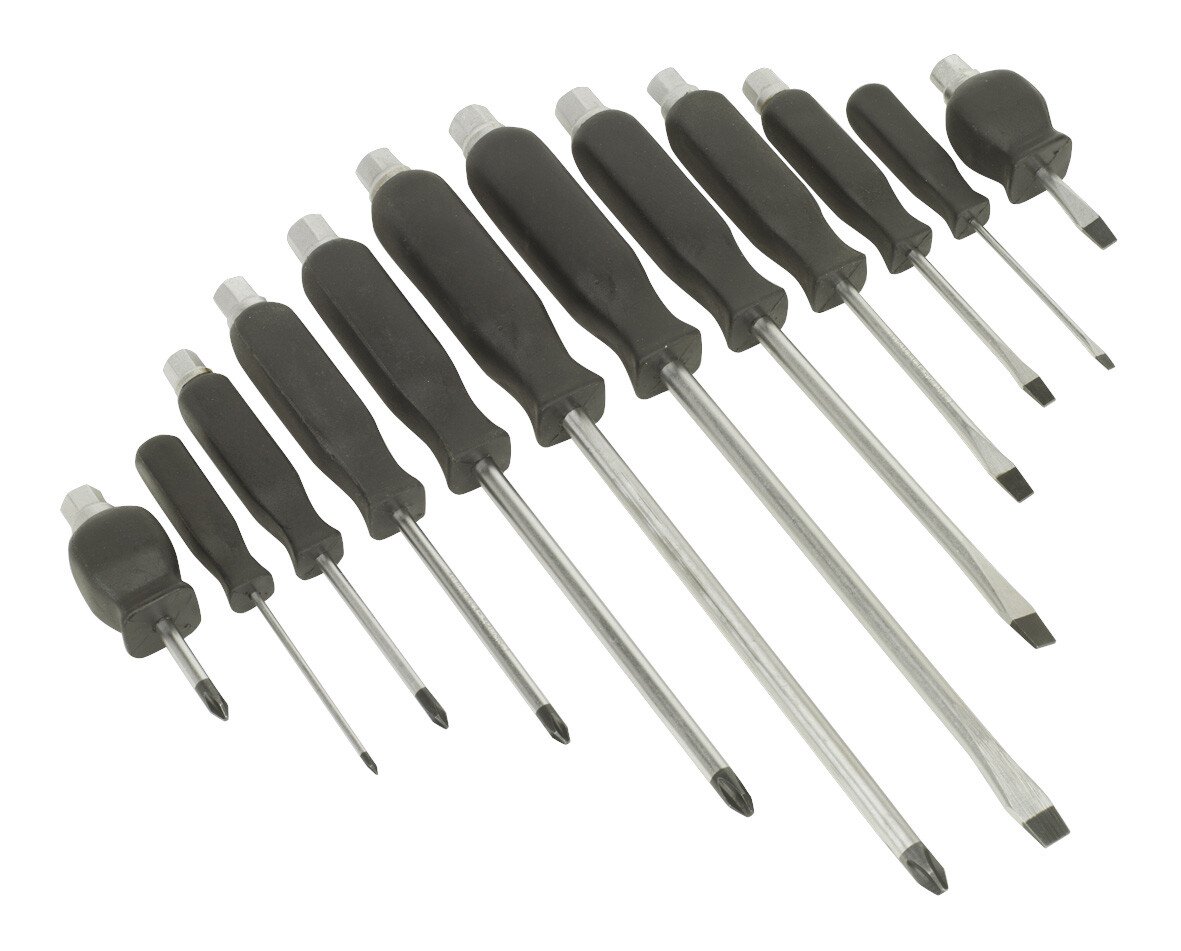 Sealey S0641 Screwdriver Set Hammer-Through 12pc