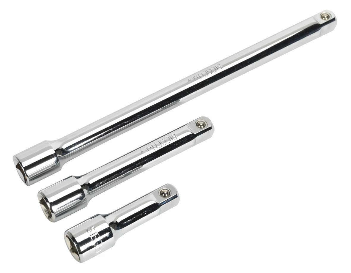 Sealey S0720 Extension Bar Set 1/2"Sq Drive 3pc
