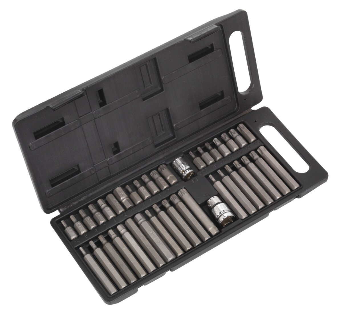 Sealey S0982 TRX-Star/Spline/Hex Bit Set 40pc 3/8" & 1/2"Sq Drive
