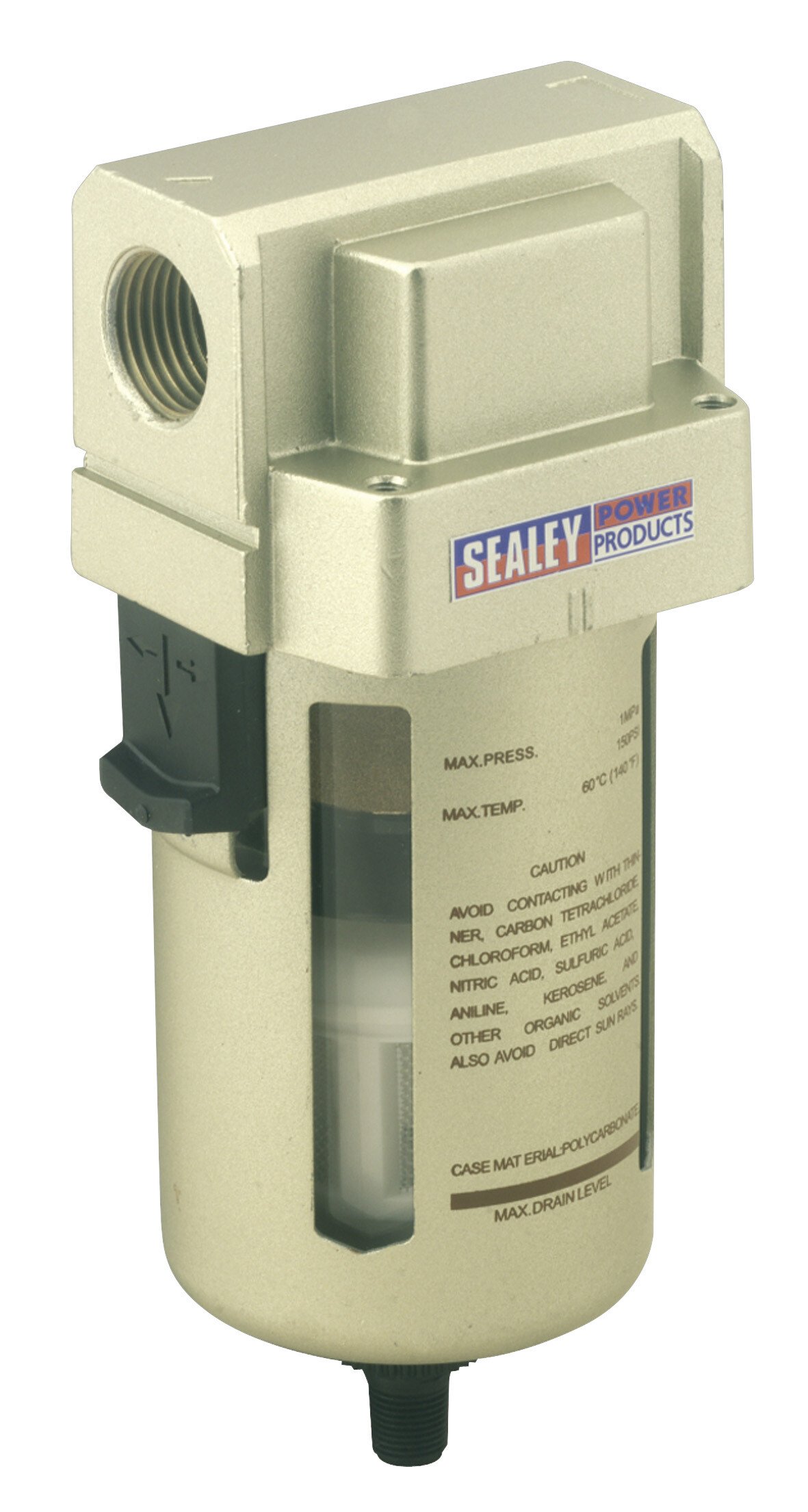 Sealey SA206FAD Air Filter Auto Drain Max Air Flow 140cfm