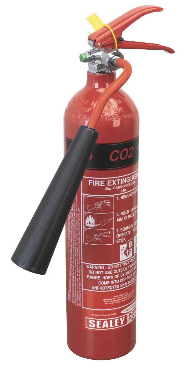 Sealey SCDE02 2kg Carbon Dioxide Fire Extinguisher