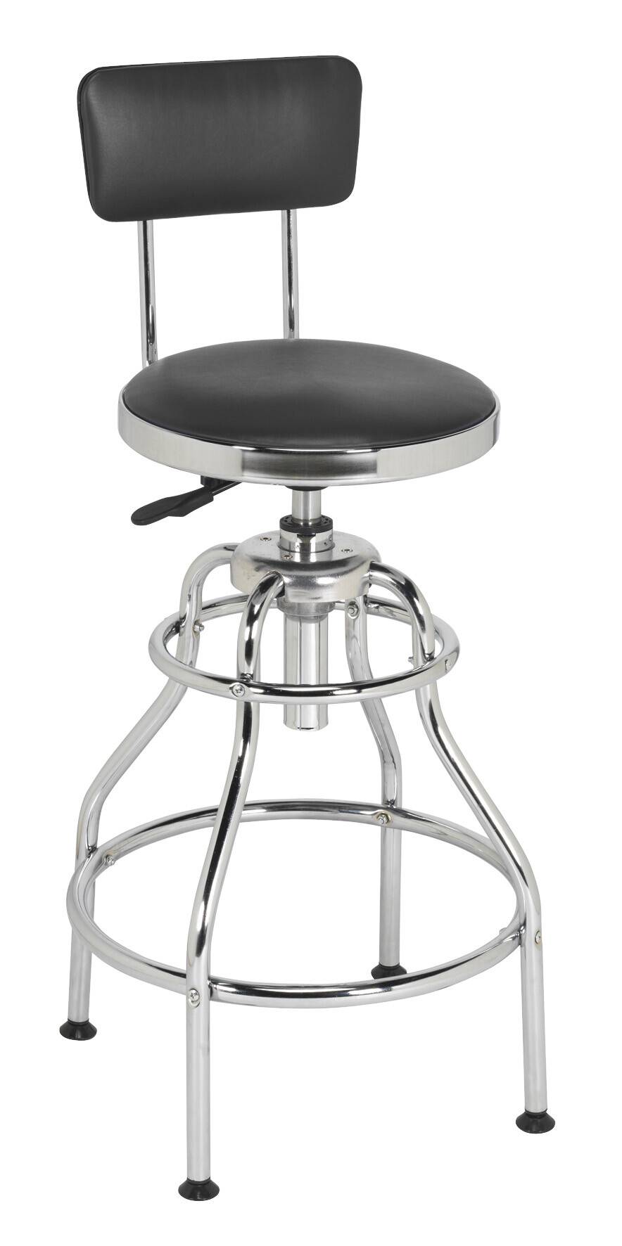 Shop stool with backrest hotsell