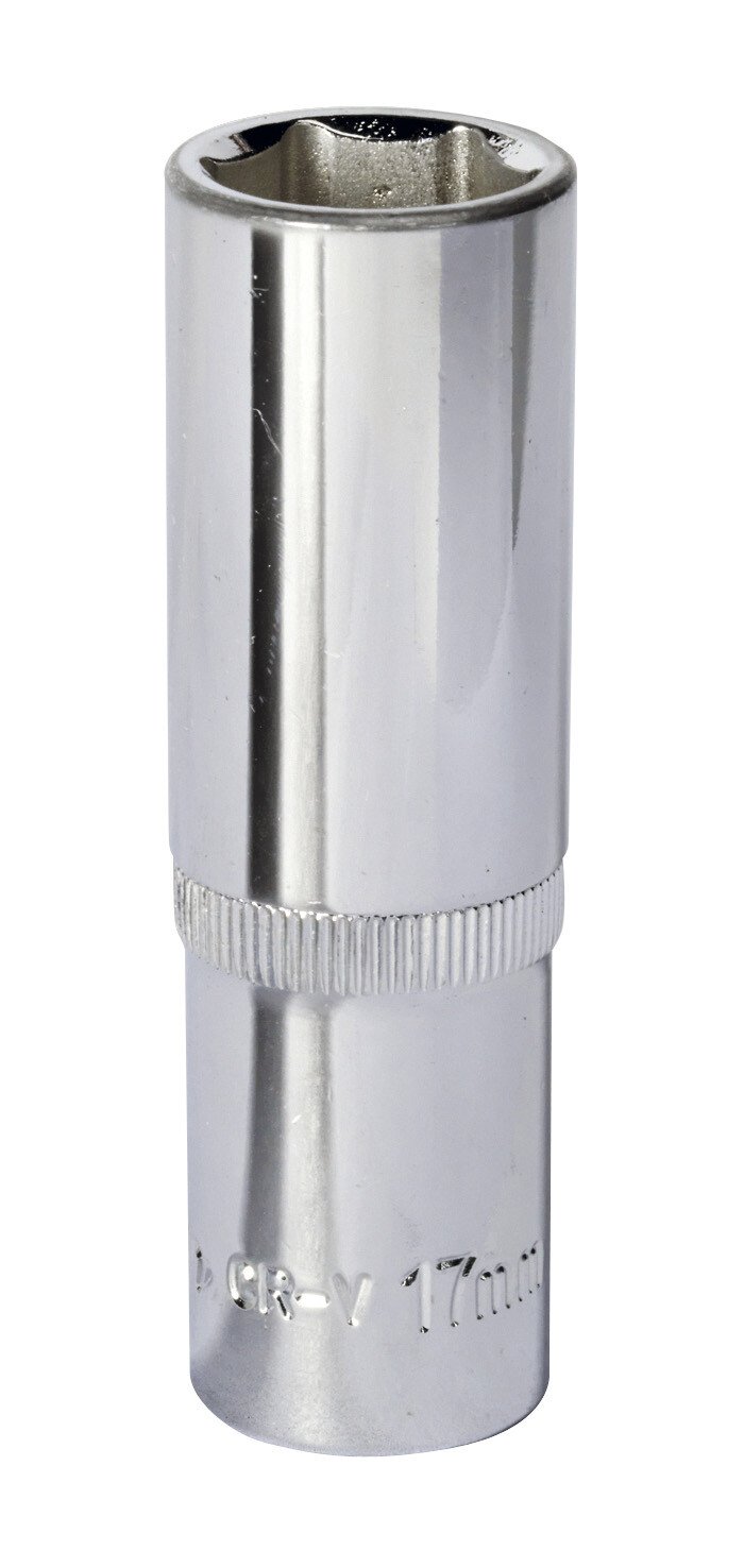 Sealey SP1217D WallDrive® Socket 17mm Deep 1/2"Sq Drive Fully Polished