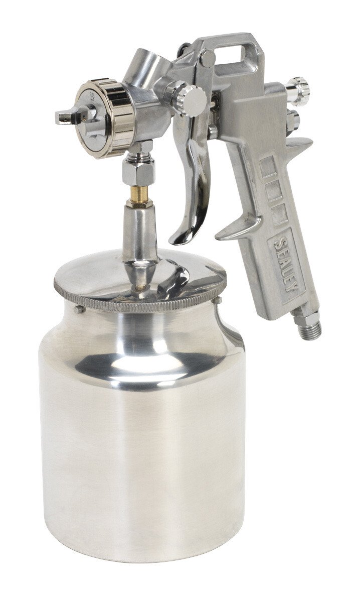 Sealey SSG2 Spray Gun Suction Feed General Purpose 1.5mm Set-Up